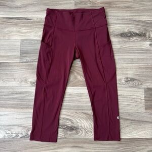 Lululemon Fast and Free Crop II 19" Leggings Size 6